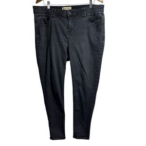 Democracy‎ Ab Technology Black Skinny Jeans Womens 16W Stretch Denim Pants #191